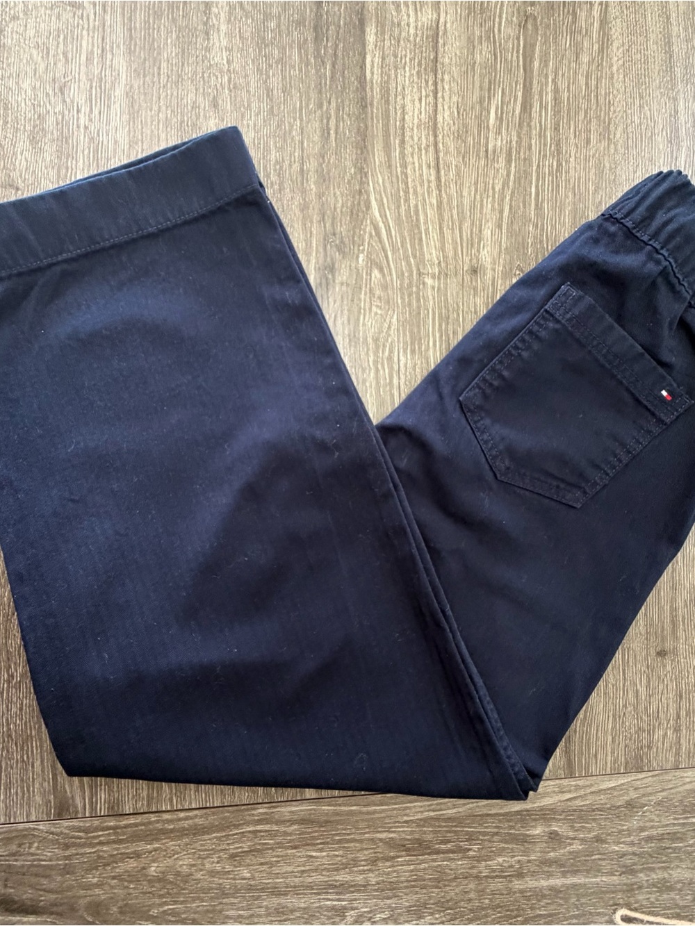 Tommy Hilfiger Navy Wide-Leg Drawstring Pants - Picture 5 of 9